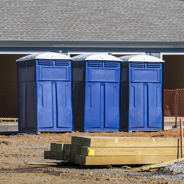 how can i report damages or issues with the porta potties during my rental period in Millport NY